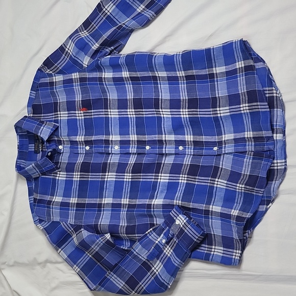 POLO Ralph Lauren relaxed fit plaid long sleeves XL - Picture 4 of 10